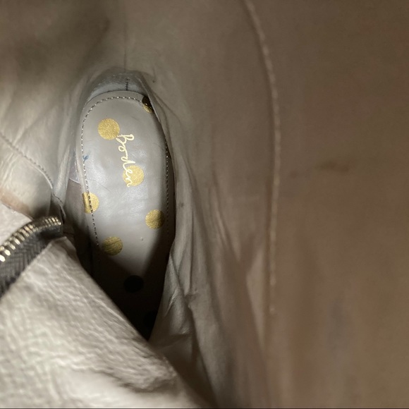 Boden Black and Gray Riding Boots with Zipper - Picture 8 of 9